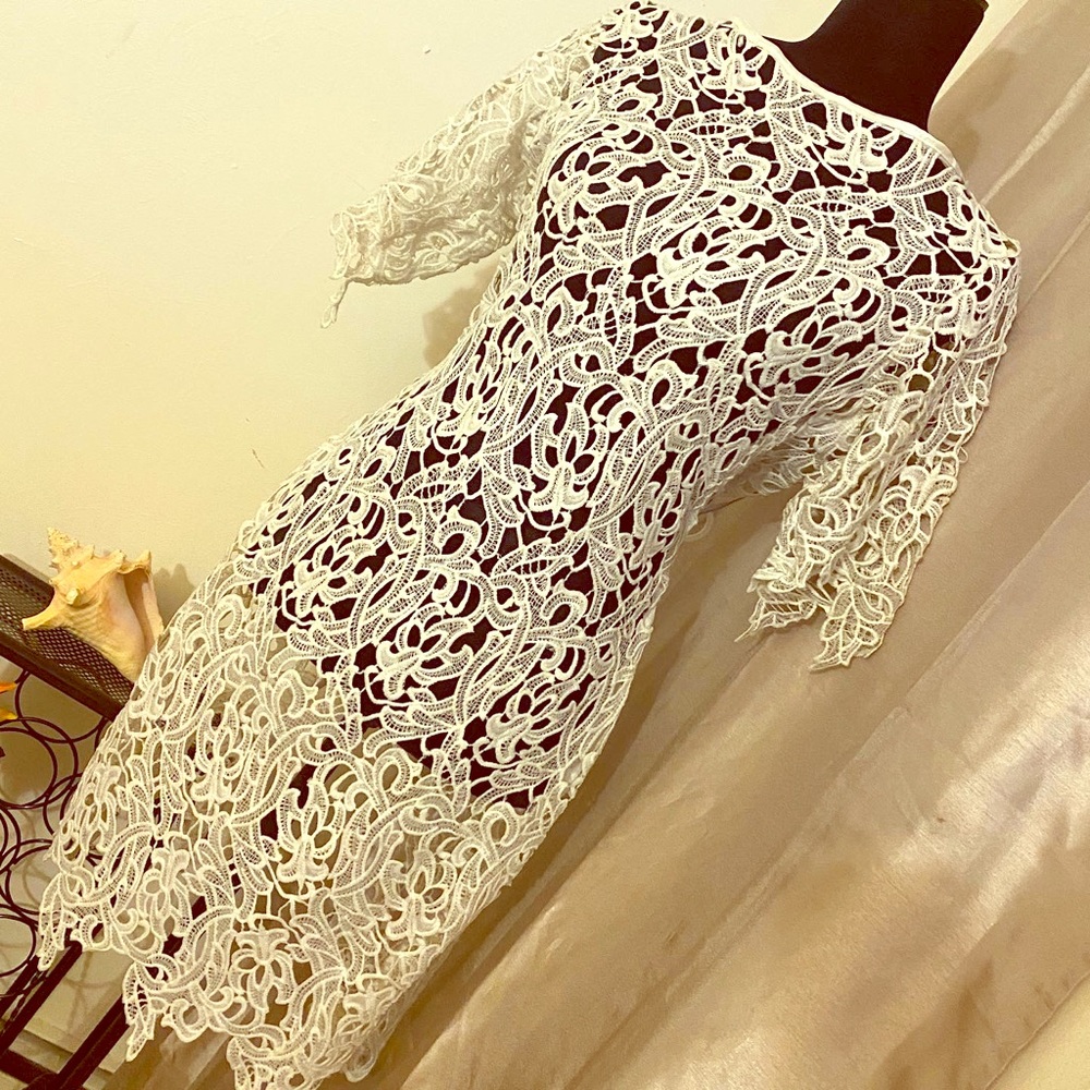 😉white cover up dress